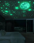Luminous 3D Stars Dots Wall Sticker for Kids