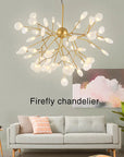 Modern LED firefly Chandelier light stylish tree room decor