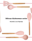 Silicone Kitchenware Cooking Utensils Set Non-stick