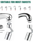 720°Universal Kitchen Faucet Anti-splash