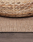 Easy Jute Rug 9x12, Indoor Outdoor Natural Color Farmhouse Area Rugs for Living Room